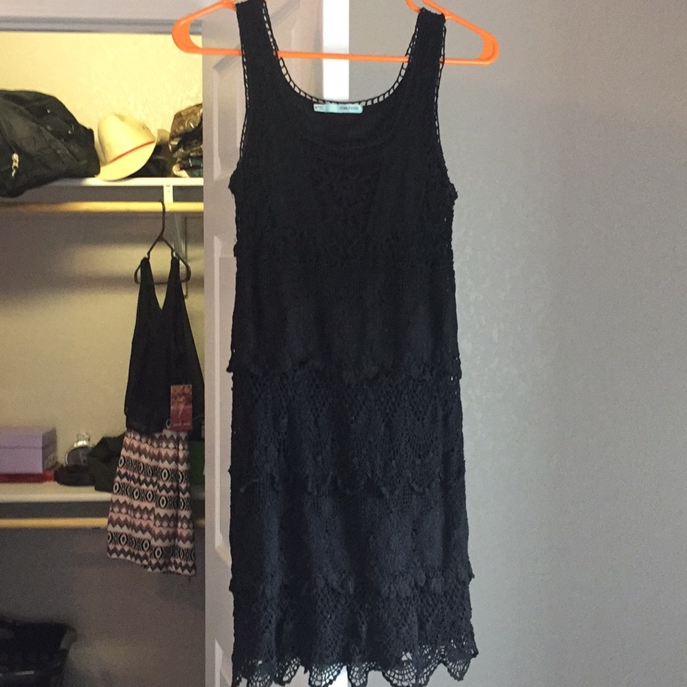 Maurice’s Black crochet dress
